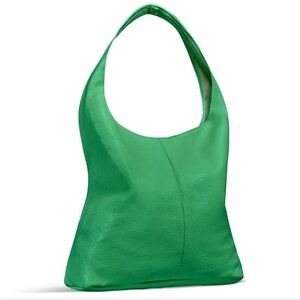 NWT Vibrant Green Leather Hobo Bag
